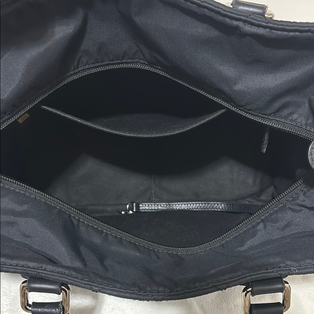 Chanel Authentic Nylon Paris New York Matrasse Coco Mark Tote Bag Black (VGUC) - Picture 7 of 16